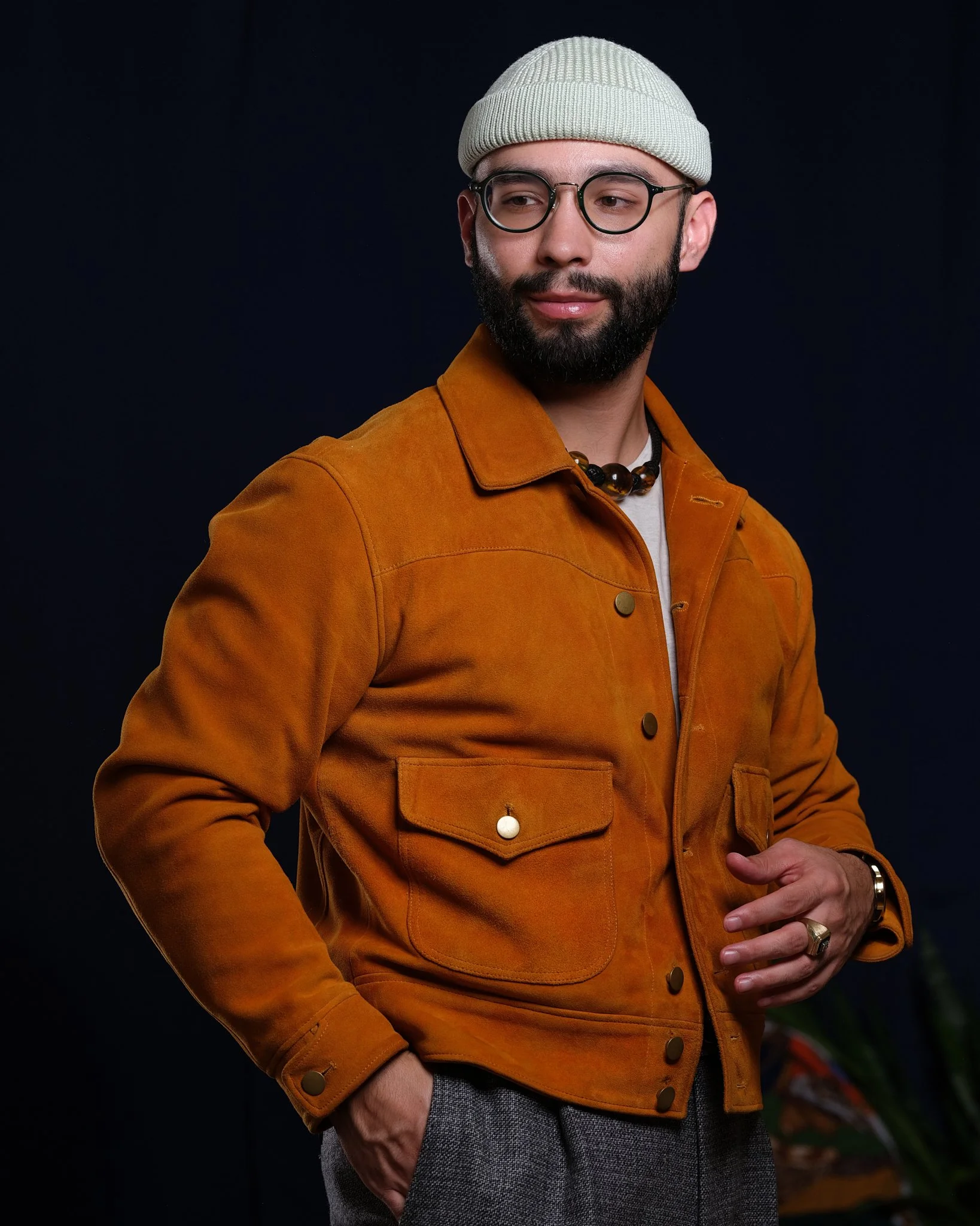 Damianus Lamont Goat Suede Jacket — Damianus Lamont Dallas